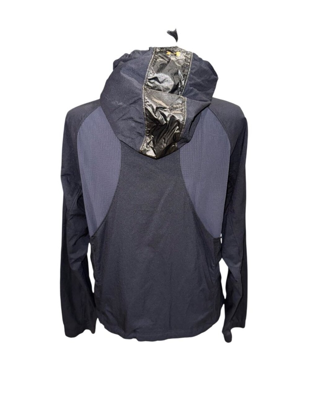 Under Armour Womens M Hooded Lightweight Parachute Jacket Black Athletic Gym - Picture 4 of 12